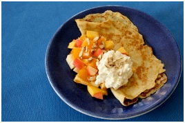 Glutenfri, grov pannkaka