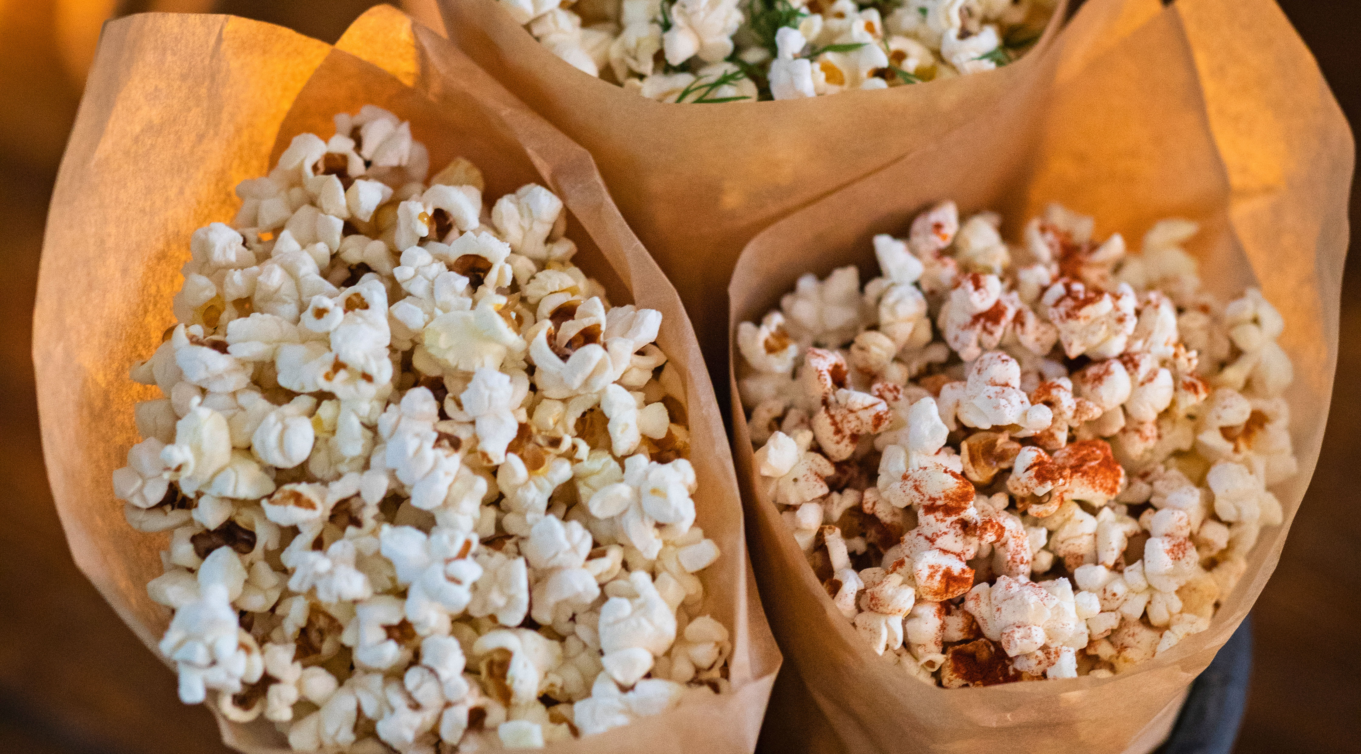 3 X popcorn
